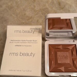 RMS beauty redimension, hydra powder blush in color, crystal slipper
